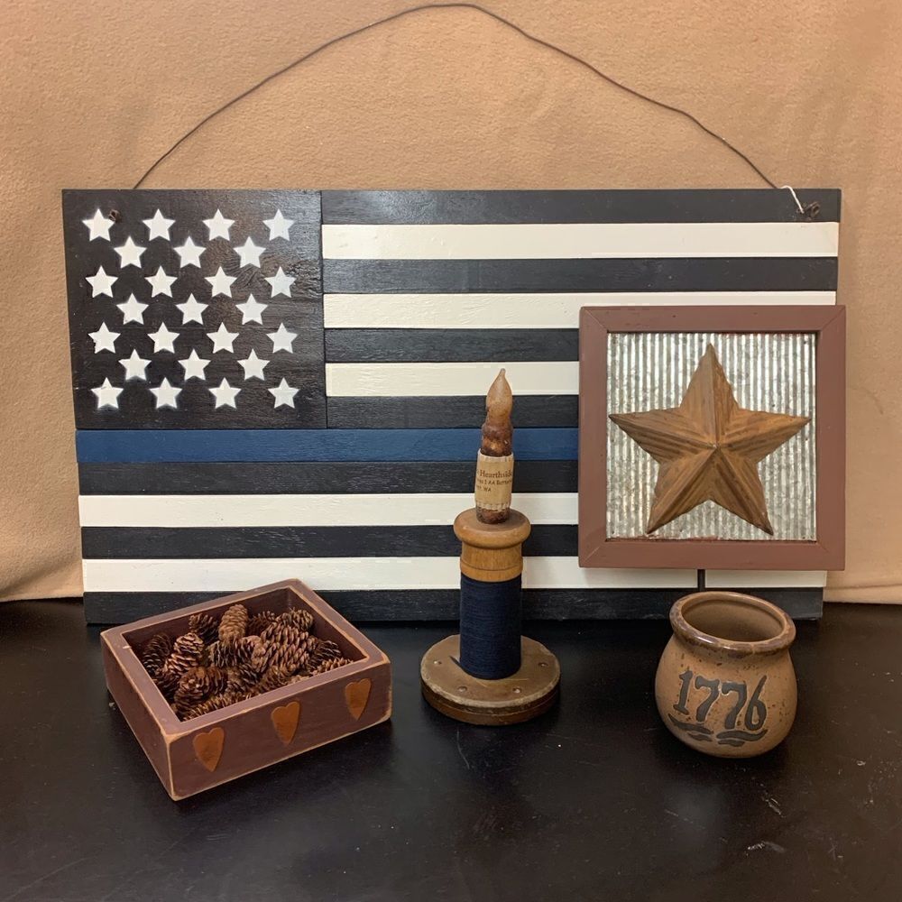 Five patriotic rustic pieces. Inv 165